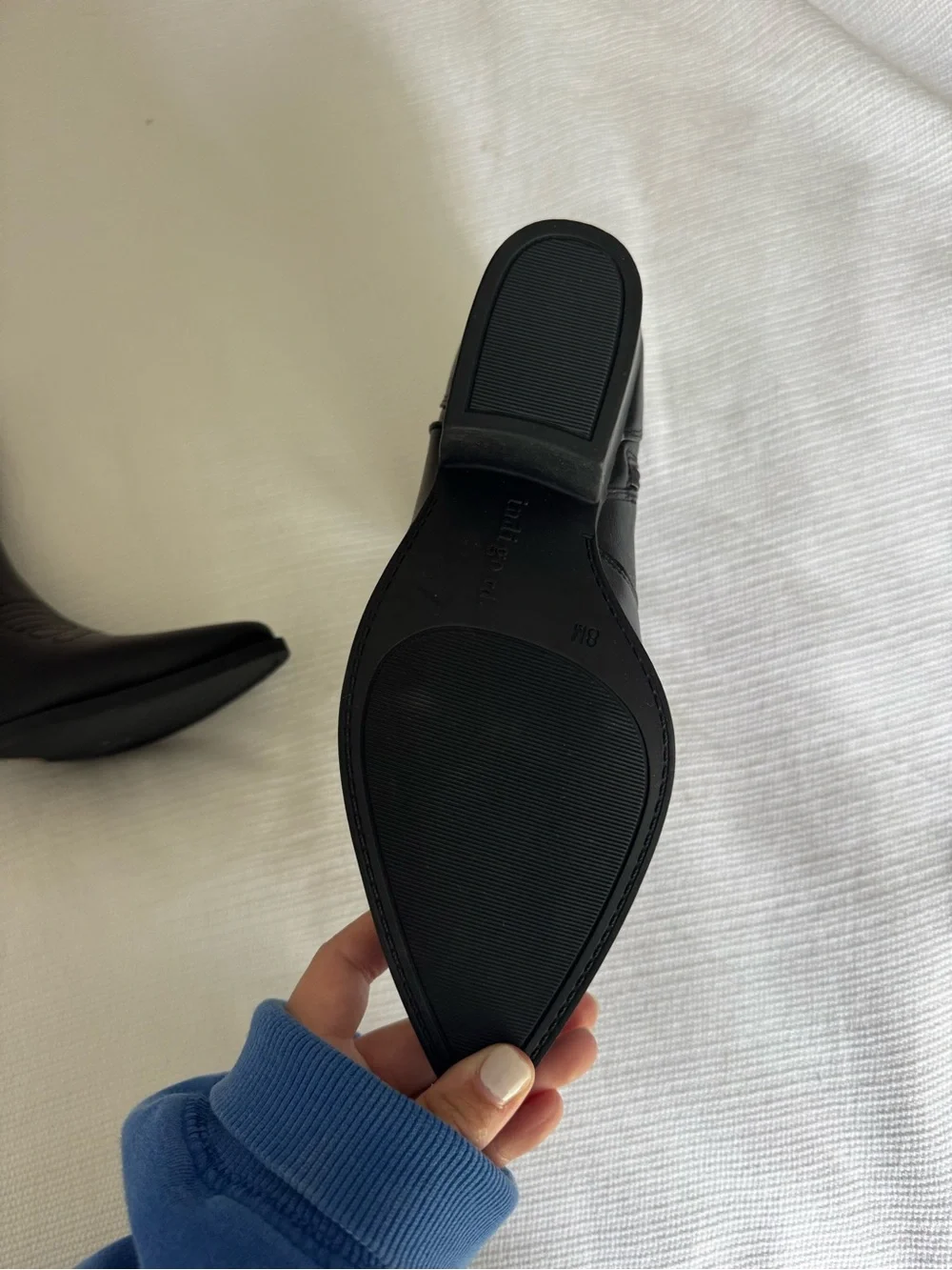 Brand New Women's Black Western Ankle Boots - Sleek Cowboy Heel
